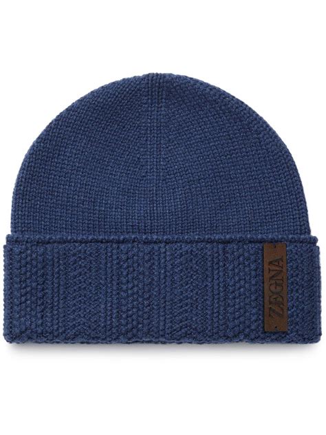 ZEGNA Ribbed Oasi Cashmere Beanie for Men 